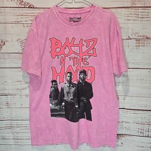 Boyz N The Hood Pink Acid Wash Graphic T-Shirt Plus Size 1XL NWOT